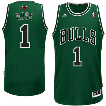 Derrick Rose Chicago Bulls green jersey