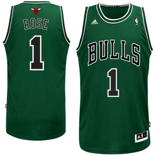 Derrick Rose Chicago Bulls green jersey