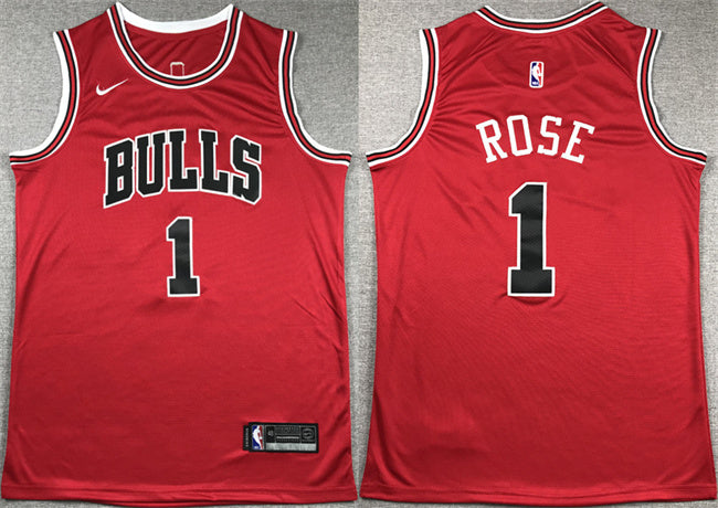 Derrick Rose Chicago Bulls red jersey