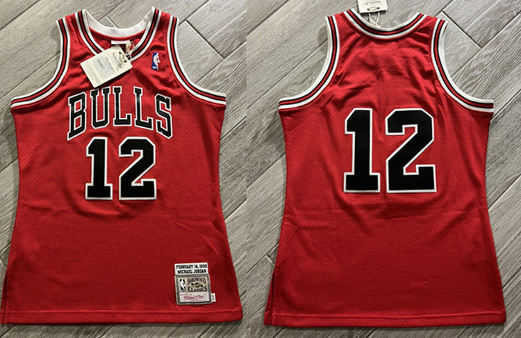 Michael Jordan Chicago Bulls red Throwback jersey