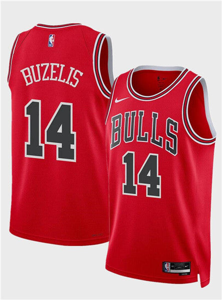 Matas Buzelis Chicago Bulls red jersey