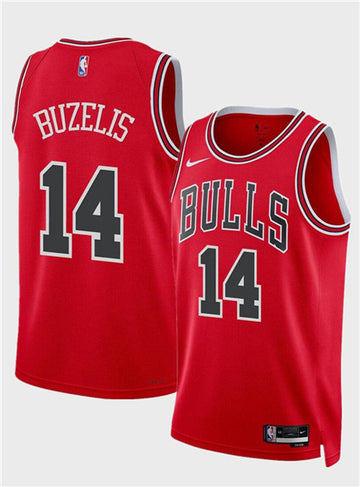 Matas Buzelis Chicago Bulls red jersey