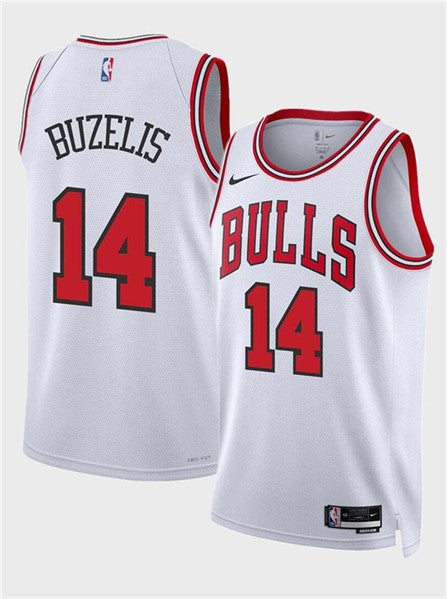 Matas Buzelis Chicago Bulls white jersey