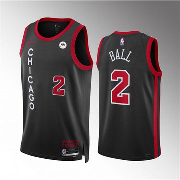 Lonzo Ball Chicago Bulls black City Edition jersey