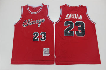 Michael Jordan Chicago Bulls red Throwback jersey