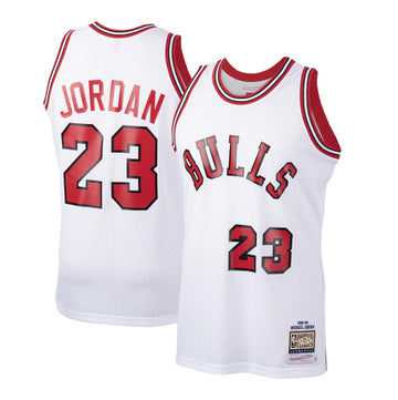 Michael Jordan Chicago Bulls white Throwback jersey
