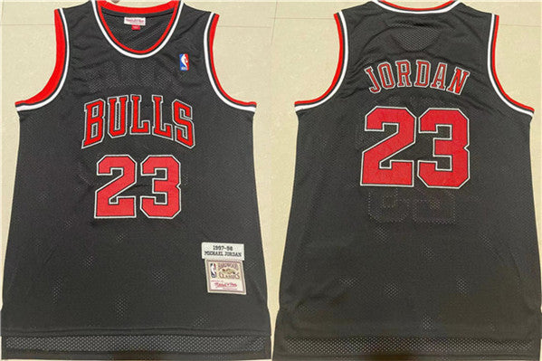 Michael Jordan Chicago Bulls black Throwback jersey