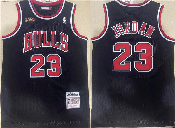 Michael Jordan Chicago Bulls black Throwback jersey