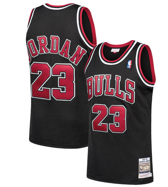 Michael Jordan Chicago Bulls black Throwback jersey
