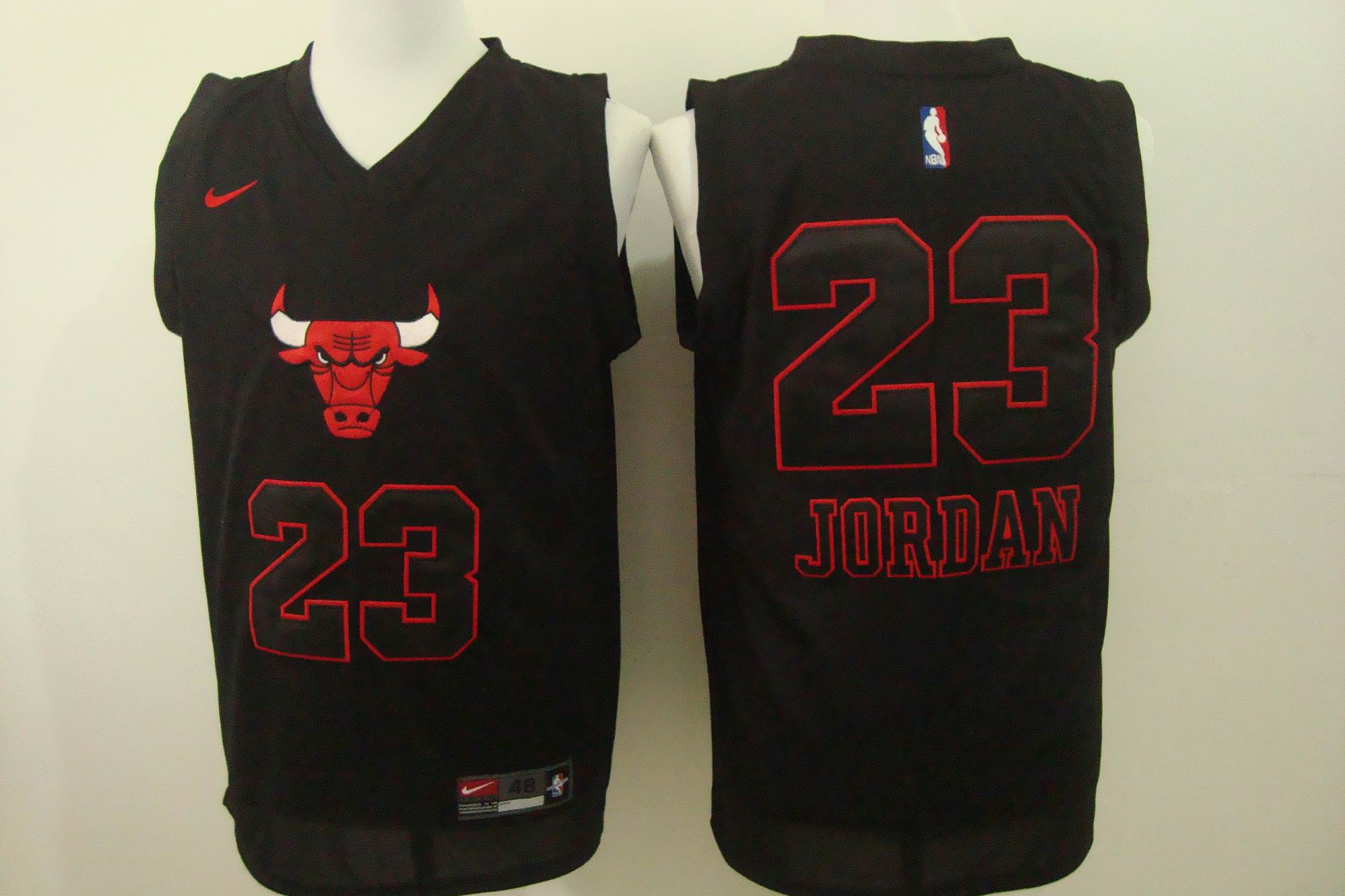 Michael Jordan Chicago Bulls black Fashion jersey