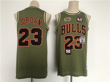 Michael Military Flight Patchs Basketball Chicago Bulls jersey