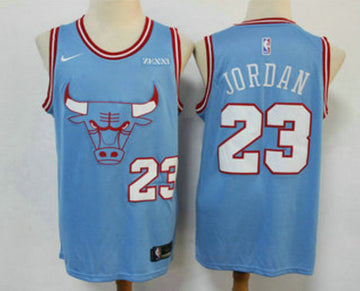 Michael Jordan Chicago Bulls blue jersey