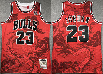 Michael Jordan Chicago Bulls red Throwback jersey