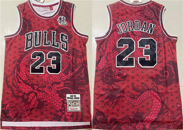 Michael Jordan Chicago Bulls red Throwback jersey