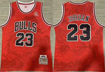 Michael Jordan Chicago Bulls red Throwback jersey