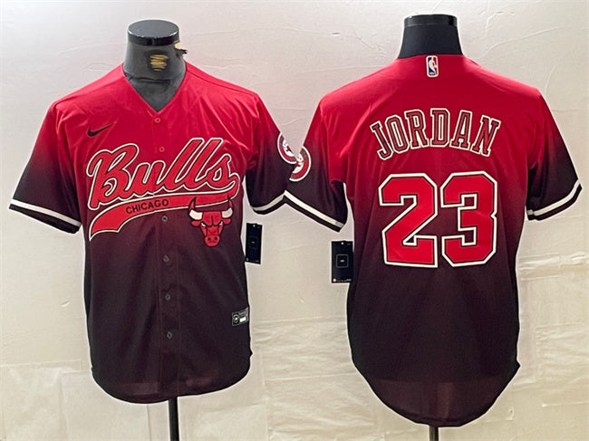 Michael Jordan Chicago Bulls red-black jersey