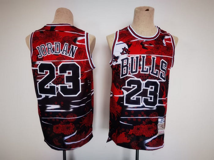 Michael Jordan Chicago Bulls red-black jersey