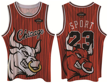Michael Jordan Chicago Bulls red jersey