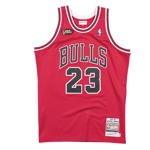 Michael Jordan Chicago Bulls red Road jersey