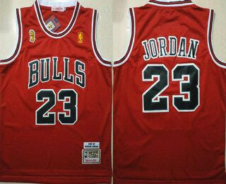 Michael Jordan Chicago Bulls red jersey