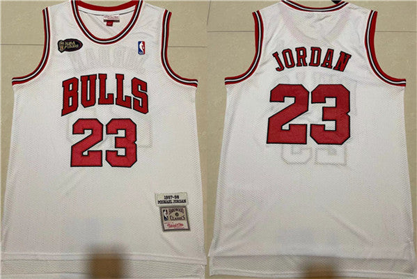 Michael Jordan Chicago Bulls white Throwback jersey