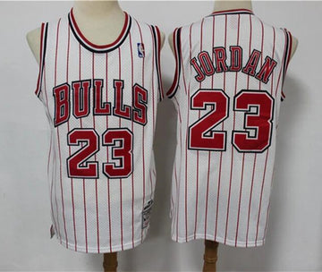 Michael Jordan Chicago Bulls white Throwback jersey