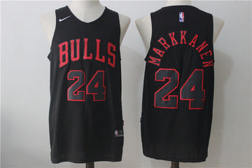 Lauri Markkanen Chicago Bulls black Fashion jersey
