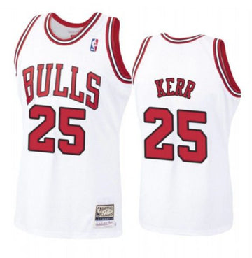 Steve Kerr Chicago Bulls white Throwback jersey