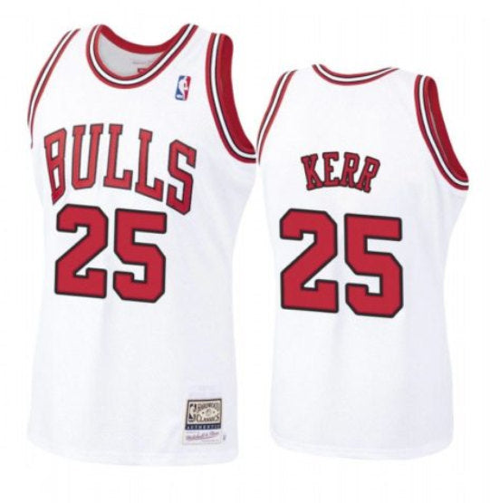 Steve Kerr Chicago Bulls white Throwback jersey