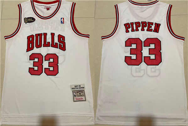 Scottie Pippen Chicago Bulls white Throwback jersey