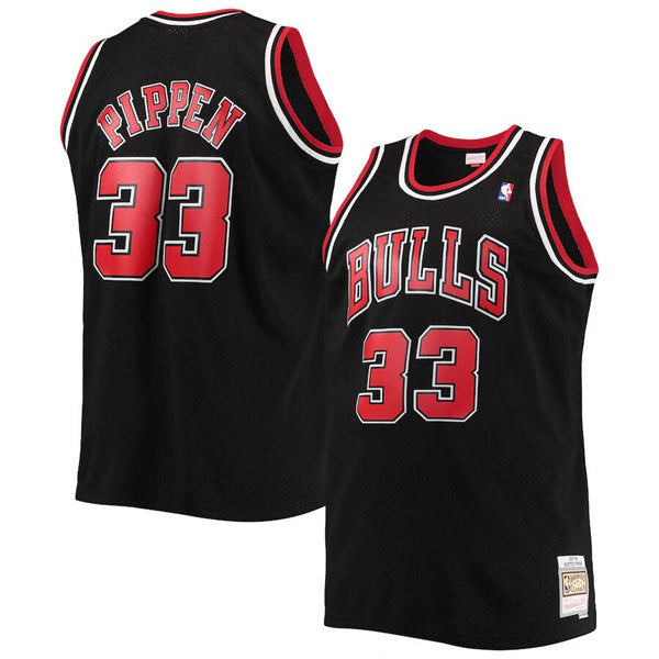 Scottie Pippen Balck Chicago Bulls Throwback jersey