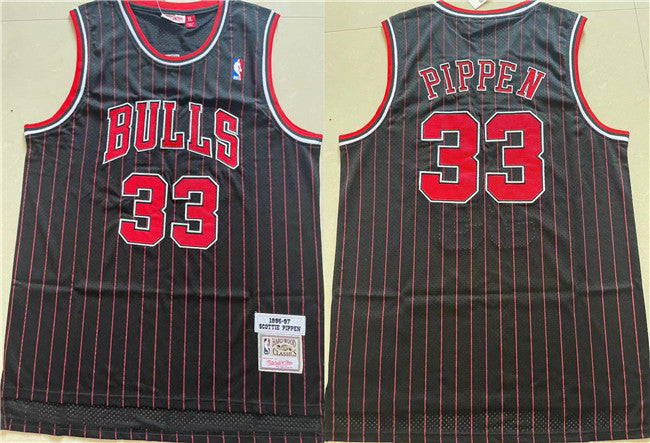 Scottie Pippen Chicago Bulls black Throwback jersey