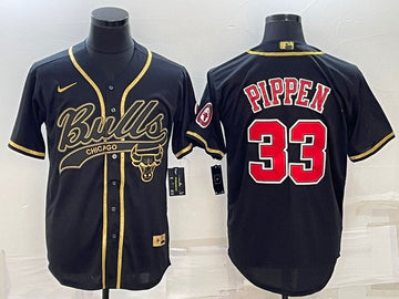 Scottie Pippen Chicago Bulls black jersey