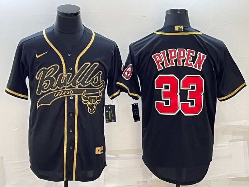 Scottie Pippen Chicago Bulls black jersey