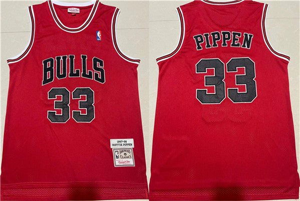Scottie Pippen Chicago Bulls red Throwback jersey