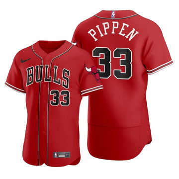 Scottie Pippen Chicago Bulls red jersey