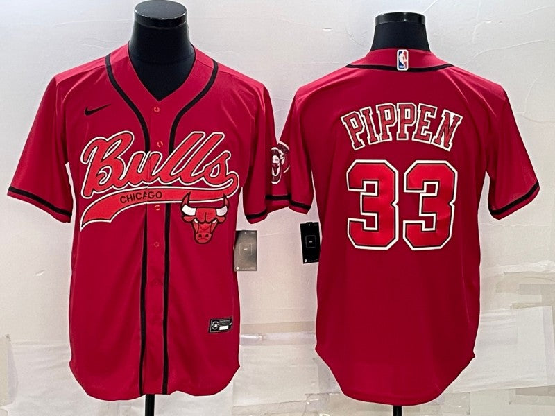 Scottie Pippen Chicago Bulls red jersey