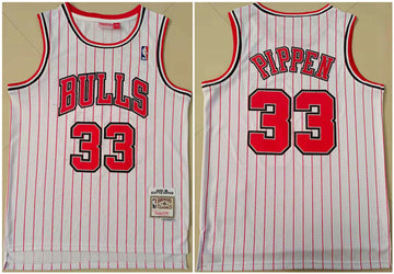 Scottie Pippen Chicago Bulls white Throwback jersey