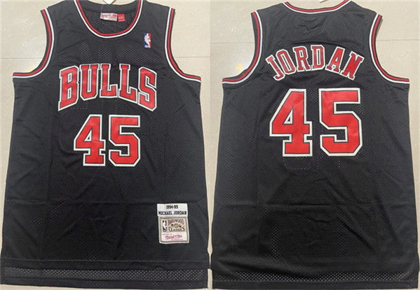 Michael Jordan Chicago Bulls black Throwback jersey