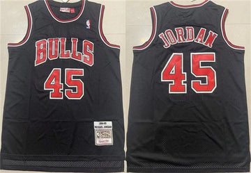 Michael Jordan Chicago Bulls black Throwback jersey