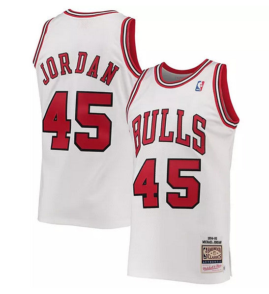 Michael Jordan Chicago Bulls white Throwback jersey