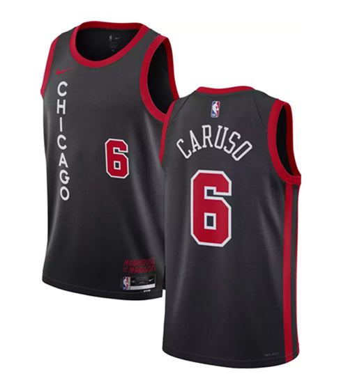Alex Caruso Chicago Bulls black City Edition jersey