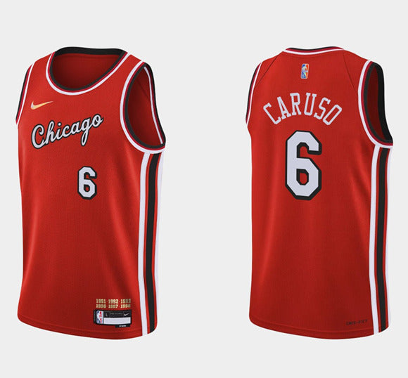 Alex Caruso Chicago Bulls red jersey