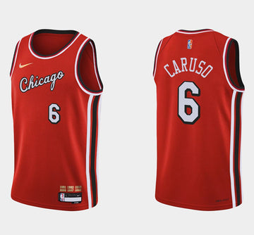 Alex Caruso Chicago Bulls red jersey