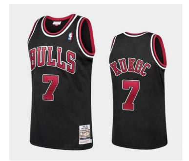 Toni Kukoc Chicago Bulls black jersey