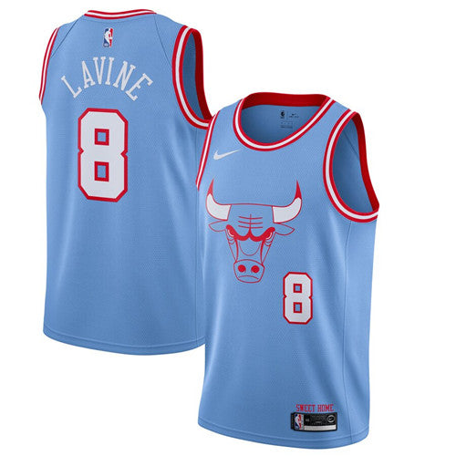 Zach LaVine Chicago Bulls blue City Edition jersey