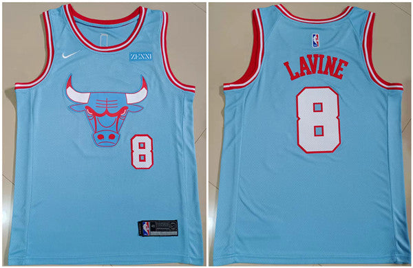 Zach LaVine Chicago Bulls blue jersey