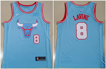 Zach LaVine Chicago Bulls blue jersey