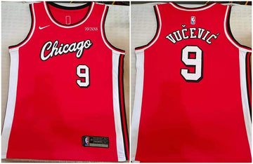 Nikola Vucevic Chicago Bulls red jersey