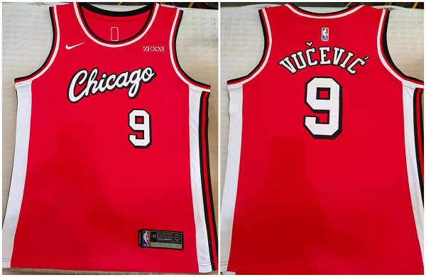 Nikola Vucevic Chicago Bulls red jersey